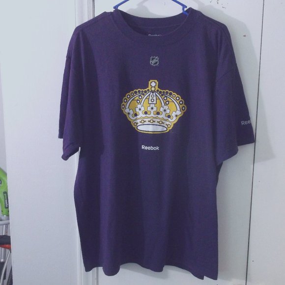Reebok Other - Reebok NHL LA Kings Logo Purple Tshirt L Pro Style